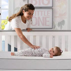 Matelas Beautyrest Black Diamond 2 étapes pour lit de bébé et tout-petit - Blanc : Mousse haute densité, Sensation ferme, 15 cm d'épaisseur