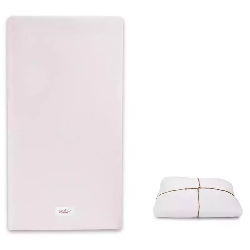 Matelas de lit de bébé non toxique Babyletto Pure Core avec housse imperméable Dry, certifié Greenguard Gold : hypoallergénique, ferme, épaisseur 14 cm