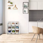 Meuble de rangement pour jouets Humble Crew Cambridge White pour enfants avec 9 bacs de rangement Blanc