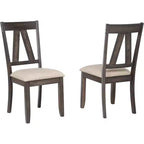 Kings Brand Furniture - Lynn Brown Wood Dinette Dining Room Side Chairs, Set of 2