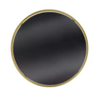 Table d'appoint ronde moderne Christopher Knight Home Lumi avec miroir, doré/noir