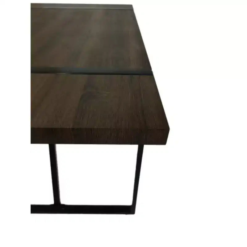 Table à manger industrielle rustique pour 4 à 6 personnes, plateau en bois de 3,8 cm d'épaisseur, pieds en métal, décoration polyvalente