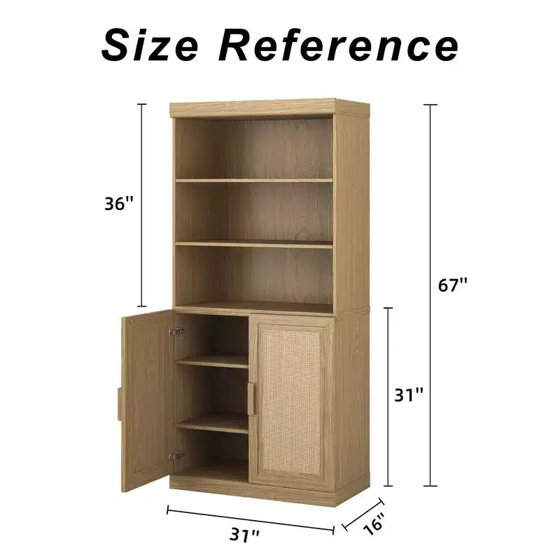 PexFix Bibliothèque en bois avec étagères réglables 72x31x16