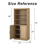 PexFix Bibliothèque en bois avec étagères réglables 72x31x16