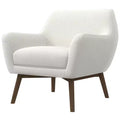 Christopher Knight Home Jill Mid-Century Modern Boucl Accent Chair with Solid Wood Legs