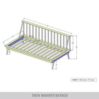 Lit de repos double en bois ChaletPosh
