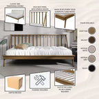 Lit de repos double en bois ChaletPosh
