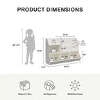 Meuble de rangement extra large pour livres et jouets Ameriwood Home Tyler pour enfants