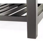 Banc de rangement capitonné contemporain en similicuir Kilbourne de GDFStudio avec étagère, marron