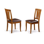 HomeStock Ensemble de 9 pièces Table et chaises de cuisine Marron selle Style traditionnel
