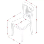 HomeStock Ensemble de 9 pièces Table et chaises de cuisine Marron selle Style traditionnel