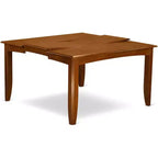 HomeStock Ensemble de 9 pièces Table et chaises de cuisine Marron selle Style traditionnel