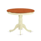 Ensemble HomeStock ANCL3 table ronde de 36 pouces et 2 chaises Cerise Crème