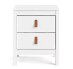 HomeStock Table de chevet 2 tiroirs