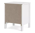 HomeStock Table de chevet 2 tiroirs