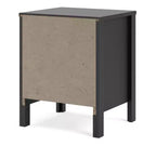 HomeStock Table de chevet 2 tiroirs