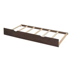 Lit plate-forme de rangement Whisen double avec lit gigogne simple, étagères coulissantes et 2 tiroirs