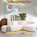 Canapé d'angle moderne Christopher Knight Home Imre rembourré 4 places avec oreillers