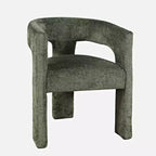 Fauteuil de salon Jofran, Gwen Modern Luxury Jacquard Fabric Upholstered Sculpture - Couleur verte