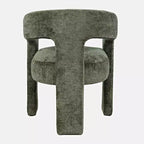 Fauteuil de salon Jofran, Gwen Modern Luxury Jacquard Fabric Upholstered Sculpture - Couleur verte
