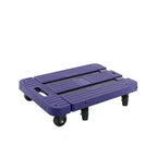 Caisse à plateforme pliable ultra-robuste Jiallo avec 6 roues omnidirectionnelles et poignée télescopique (couleur violette)