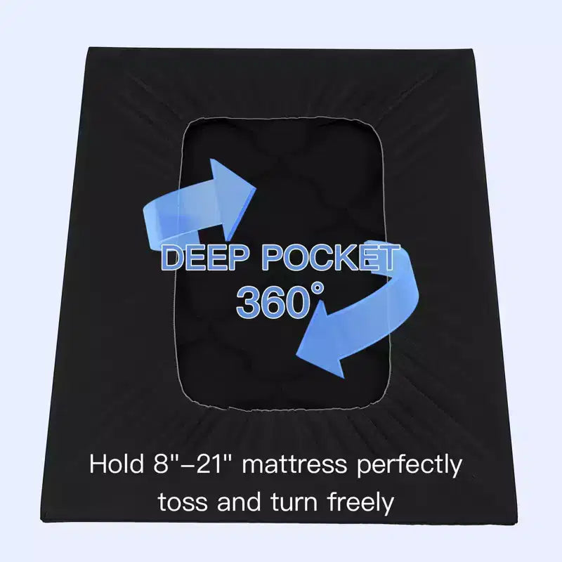 Surmatelas Belffin Pillow Top, protège-matelas avec poche profonde de 8 à 21 pouces