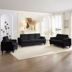 Mjkone Ensemble de canapé 3 pièces pour salon, largeur 82 po, comprenant un canapé 3 places et un canapés 2 places avec fauteuil, ensemble de meubles modulaires sectionnels