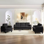 Mjkone Ensemble de canapé 3 pièces pour salon, largeur 82 po, comprenant un canapé 3 places et un canapés 2 places avec fauteuil, ensemble de meubles modulaires sectionnels