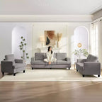 Mjkone Ensemble de canapé 3 pièces pour salon, largeur 82 po, comprenant un canapé 3 places et un canapés 2 places avec fauteuil, ensemble de meubles modulaires sectionnels