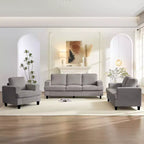 Mjkone Ensemble de canapé 3 pièces pour salon, largeur 82 po, comprenant un canapé 3 places et un canapés 2 places avec fauteuil, ensemble de meubles modulaires sectionnels
