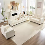 Mjkone Ensemble de canapé 3 pièces pour salon, largeur 82 po, comprenant un canapé 3 places et un canapés 2 places avec fauteuil, ensemble de meubles modulaires sectionnels