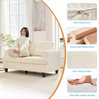 Mjkone Ensemble de canapé 3 pièces pour salon, largeur 82 po, comprenant un canapé 3 places et un canapés 2 places avec fauteuil, ensemble de meubles modulaires sectionnels