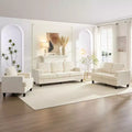Mjkone Ensemble de canapé 3 pièces pour salon, largeur 82 po, comprenant un canapé 3 places et un canapés 2 places avec fauteuil, ensemble de meubles modulaires sectionnels