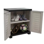 Sunnydaze Armoire de rangement polyvalente en plastique avec étagère réglable - 25.5