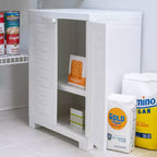 Sunnydaze Armoire de rangement polyvalente en plastique avec étagère réglable - 25.5
