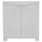 Sunnydaze Armoire de rangement polyvalente en plastique avec étagère réglable - 25.5