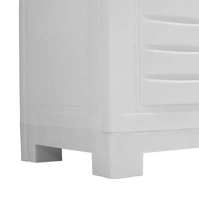 Sunnydaze Armoire de rangement polyvalente en plastique avec étagère réglable - 25.5