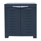 Sunnydaze Armoire de rangement polyvalente en plastique avec étagère réglable - 25.5
