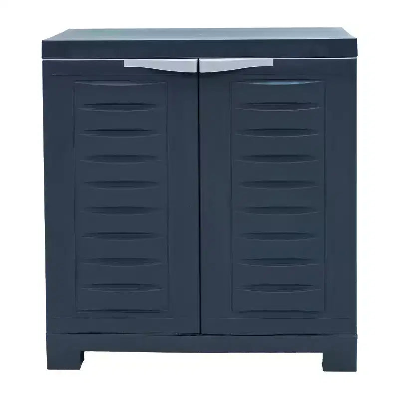 Sunnydaze Armoire de rangement polyvalente en plastique avec étagère réglable - 25.5
