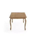 Ensemble de salle à manger extensible en bois et rotin, 7 pièces, avec tissu capitonné style campagne française, Christopher Knight Home Regan