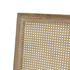 Ensemble de salle à manger extensible en bois et rotin, 7 pièces, avec tissu capitonné style campagne française, Christopher Knight Home Regan