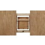 Ensemble de salle à manger extensible en bois et rotin, 7 pièces, avec tissu capitonné style campagne française, Christopher Knight Home Regan