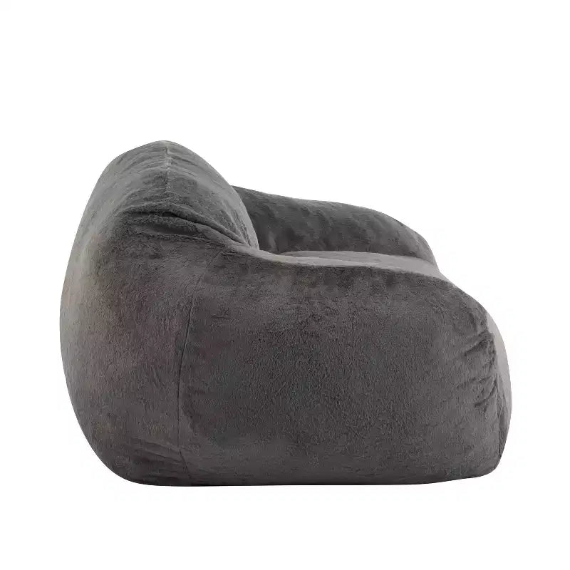 Pouf poire d'intérieur moderne et polyvalent en fausse fourrure avec dossier Christopher Knight Home Maeve