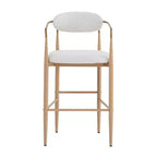 Lot de 2 tabourets de bar/comptoir, chaises de salle à manger, tabourets de pub/cuisine, fauteuils avec pieds en fer - ModernLuxe