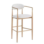Lot de 2 tabourets de bar/comptoir, chaises de salle à manger, tabourets de pub/cuisine, fauteuils avec pieds en fer - ModernLuxe