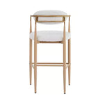 Lot de 2 tabourets de bar/comptoir, chaises de salle à manger, tabourets de pub/cuisine, fauteuils avec pieds en fer - ModernLuxe