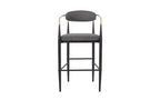 Lot de 2 tabourets de bar/comptoir, chaises de salle à manger, tabourets de pub/cuisine, fauteuils avec pieds en fer - ModernLuxe