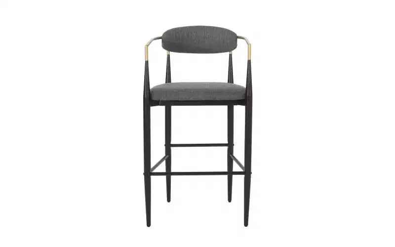 Lot de 2 tabourets de bar/comptoir, chaises de salle à manger, tabourets de pub/cuisine, fauteuils avec pieds en fer - ModernLuxe