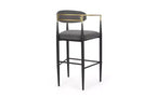 Lot de 2 tabourets de bar/comptoir, chaises de salle à manger, tabourets de pub/cuisine, fauteuils avec pieds en fer - ModernLuxe