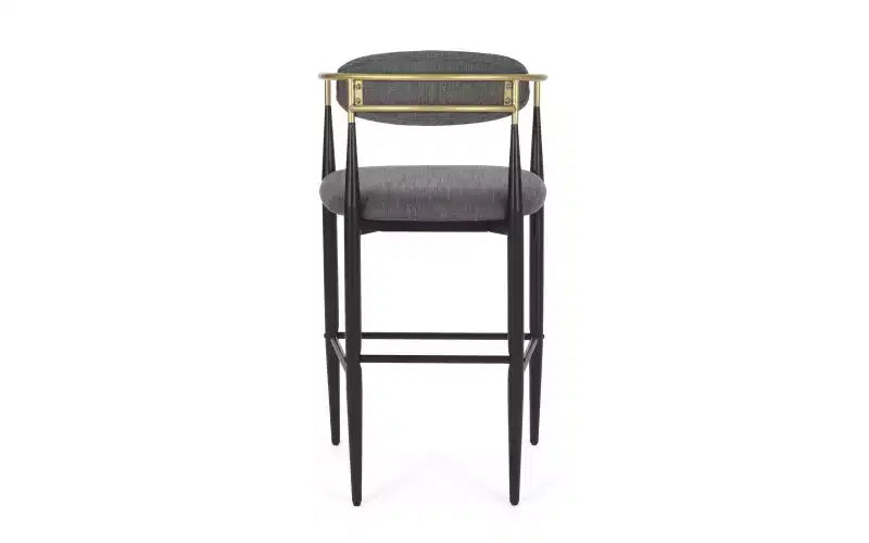 Lot de 2 tabourets de bar/comptoir, chaises de salle à manger, tabourets de pub/cuisine, fauteuils avec pieds en fer - ModernLuxe